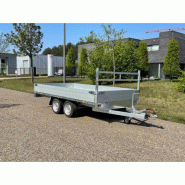Remorques plateau 360 x 186 cm avec ridelle détachable - 30 cm, 750, Non_0