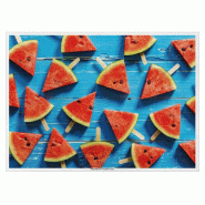 Set de table en pure cellulose 70g/m2 motif Pastèque 31x43cm - par 2000