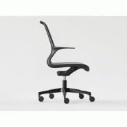 Siège de bureau Forward - structure en plastique - tissu autoportant - cadre blanc ou noir - accoudoirs fixes - roulettes sol souple - garanti 5 ans Siège de bureau Forward - structure en plastique - tissu autoportant - cadre blanc ou noir - accoudoirs fixes - roulettes sol souple - garanti 5 ans