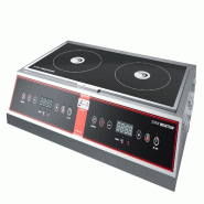 SOFRACA Réchaud à induction professionnel 2 foyers 2 x 3500 W PI230 - gris PI230