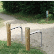 Support vélos bois et acier galva 1
