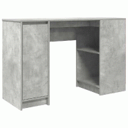 VidaXL Bureau gris béton 120x42x76 cm bois d'ingénierie Modèle Vega Master Logic - 861817