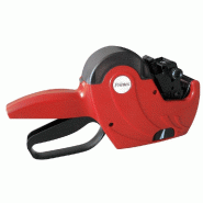 Étiqueteuse Printex avec kit de 10 rouleaux d'étiquettes et 3 clichés 26x19mm - Rouge - Plastique