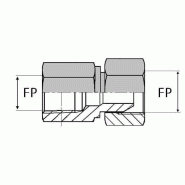 Adaptateur droit femelle NPT x femelle tournant NPSM - 2" , 55.86 , 2" , 55.86