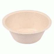 Bol en bagasse naturelle 250ml Ø11,4x4,4cm par 1500