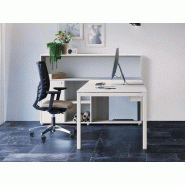 Bureau d'angle Pop Easy sur armoire mi-haute H114 - pratique et fonctionnel - Dimensions 120/140/160/180 x 80 cm Bureau d'angle Pop Easy sur armoire mi-haute H114 - pratique et fonctionnel - Dimensions 120/140/160/180 x 80 cm