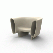 Fauteuil lounge BUM-BUM - Écru