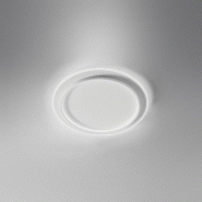 Gea Luce Diva - Lampe de table LED dimmable design moderne - Aluminium or brossé, diffuseur en silicone, lumière chaude 3000K, 17W - 8000000132895