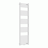 Helloshop26 - Radiateur sèche-serviettes chauffage salle de bain acier 160 x 50 cm blanc 03_0010427 - blanc 3000225219574