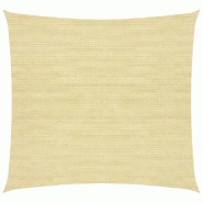 Helloshop26 - Voile toile d'ombrage parasol  160 g/m² 3 x 3 m PEHD beige 02_0008967 - beige 3000480747768