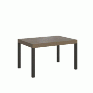 Itamoby Table extensible Everyday 120/224x90 cm gris tourterelle avec pieds anthracite - beige multi-matériau VETAEVER90224-TT