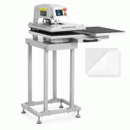 MSW - MSW Presse à chaud pneumatique double 40 x 60 cm avec socle - chauffante thermique transfert - 4062859284747