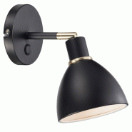 Nordlux Applique murale luminaire RAY  Métal Noir H. 19,5 IP20 -Intérieur - noir métal 5701581344884