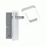 Paulmann Spotlight Frame    3000K 320lm 230V 4,5W  Blanc dépoli#Chrome 66638 - blanc métal 66638