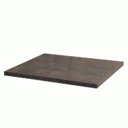 Plateau rectangle de table d'intérieur Tavola 60x70cm stratif Underground Rouil