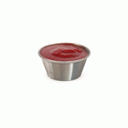 Pot à sauce en inox 75ml Ø6x4,2cm argente - par 12