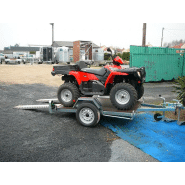 Remorque porte quad PL0611 plateau 2x1,23m PTAC 750 kg ASC REMORQUES