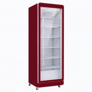 Romux® Professional Vitrine Réfrigérée MD 1 Porte Rouge 600 Litres avec éclairage LED Ventilées | Réfrigération Verticale Positive - 8435811805117
