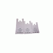 Sac bretelle 26+12+45 blanc 50µ (50 pieces)