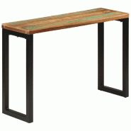 Table console 110x35x75 cm bois massif de récupération Modèle Atlas Riviera Plus - 352058