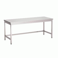 Table inox sans étagère basse 1400 x 700 x 850mm - PGN109