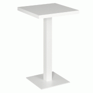 Table mange debout Cage blanc plateau blanc 70x70x111cm