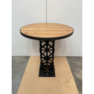 Table sur mesure - Mange debout - Pour intérieur ou extérieur - Metal Eure