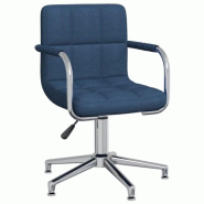 VidaXL Chaise Pivotante De Salle à Manger Bleu Tissu - bleu 3088066XL