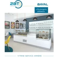 Vitrine réfrigérée   à service arrière parfaite pour les boulangeries et pâtisseries - BAYAL