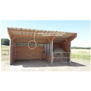 Abri avec râtelier poteaux métal - ABRATPRO1 Abri avec râtelier poteaux métal - ABRATPRO1