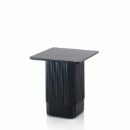 AQA Design Table basse RIO en abs et mdf noir L.40 P.40 H.45 MP03095 - noir Bois manufacturé MP03095