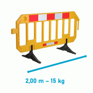 Barrière jaune de protection 15 kg