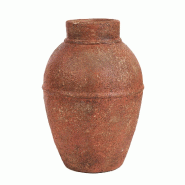 Bazar Bizar Vase en terre cuite 25x25x40 cm rouille - JABR111Te-L
