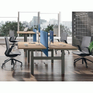 Bureau 2 personnes avec réglage en hauteur électrique et détection obstacle Bureau 2 personnes avec réglage en hauteur électrique et détection obstacle