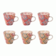 Coffret de 6 tasses Zephyr 17 cl - Multicolore Rond Grès Table Passion 10.5x8 cm - multicolore Grès 3106232387388 Coffret de 6 tasses Zephyr 17 cl - Multicolore Rond Grès Table Passion 10.5x8 cm - multicolore Grès 3106232387388