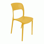 Ensemble de 6 chaises Noemi de Sicignano en polypropylène jaune, 80 x 48 x 42 cm - jaune plastique polypropylène 8053632017436
