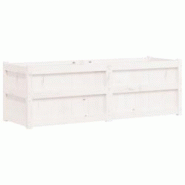 Helloshop26 - Jardinière bac lit surélevé plantes fleurs terrasse jardin 150 x 50 x 50 cm bois massif de pin blanc 02_0037444 - 3000214244952 Helloshop26 - Jardinière bac lit surélevé plantes fleurs terrasse jardin 150 x 50 x 50 cm bois massif de pin blanc 02_0037444 - 3000214244952