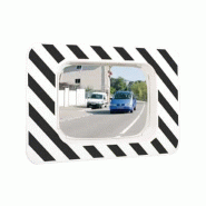 Miroir routier antigivre/antibuée optique 800 x 600, cadre 1200 x 910