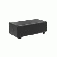Pouf 2 places simili cuir noir Pouf 2 places simili cuir noir