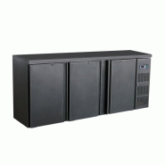 Réfrigérateur professionnel de bar noir 3 portes - P7450.0320
