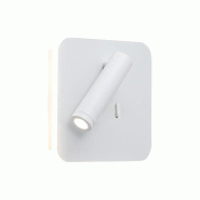 ROSSINI ILLUMINAZIONE My Way - Applique Led 9W Orientable, Lumière 3000K, Finition Blanche, Design Moderne En Aluminium, Idéale Pour Lire - Groupe R