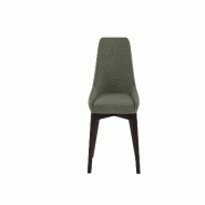 Stones Fauteuil Sophia en tissu gris clair facile à nettoyer avec structure en métal noir - Design moderne et élégant pour la décoration intérie