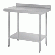 Table de préparation avec rebord en acier inoxydable 900 x 600mm - PT380