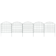 Vidaxl ensemble de clôture de jardin arquée 77,5x78,5 cm vert 146103