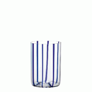 Zafferano Lot De 6 Gobelets Tirache En Verre Coloré Bleu, Design Artisanal Soufflé À La Bouche, Élégante Fabrication Manuelle Pour Table Sophisti