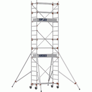 Échafaudage roulant aluminium AL 135 version standard - Hauteur de travail : 5,80 m - DUARIB - 613114 Échafaudage roulant aluminium AL 135 version standard - Hauteur de travail : 5,80 m - DUARIB - 613114