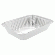 Barquette aluminium 910cc 21,8x15,5x4cm - par 100