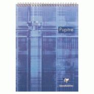 Clairefontaine Lot de 5 Bloc Metric Pupitre format A4, 80 feuilles 90 g/m² reliure intégrale, Séyès - 3329680815108