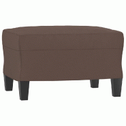 Décoshop26 - Repose-pieds tabouret bout de lit 60 x 50 x 41 cm PVC brun DEC030413 - 3000257903403