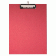 Exacompta Lot de 10 Porte-bloc ECO, pour A4, en carton rembordé, coloris rouge - rouge 17295E